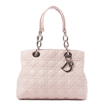 Christian Dior Lambskin Cannage Small Dior Soft Shopping Tote Light Pink 1 of 8
