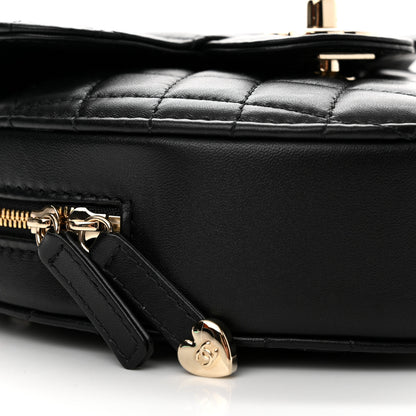 Chanel Lambskin Quilted CC In Love Heart Bag Black 9 of 10
