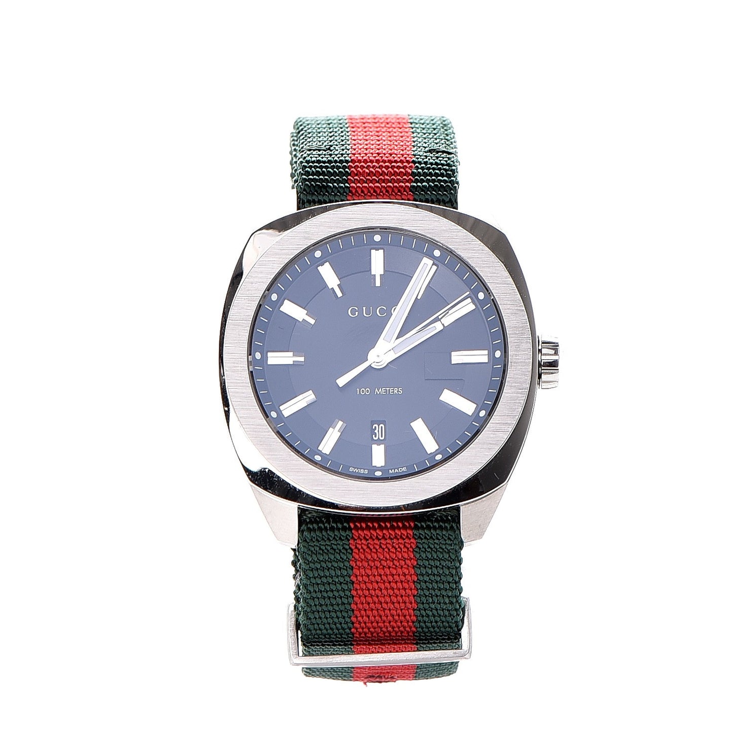 Stainless Steel Nylon 41mm GG2570 Quartz Watch Black