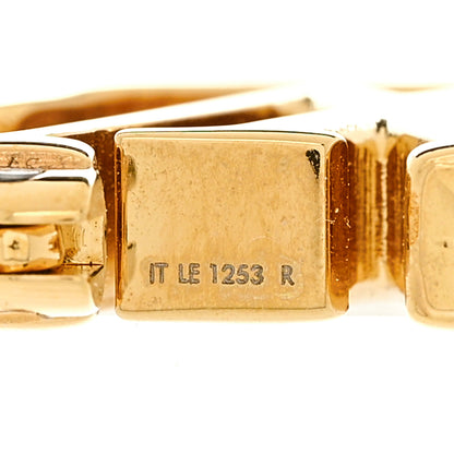 Louis Vuitton Metal Small Louise Hoop Earrings Gold 4 of 6