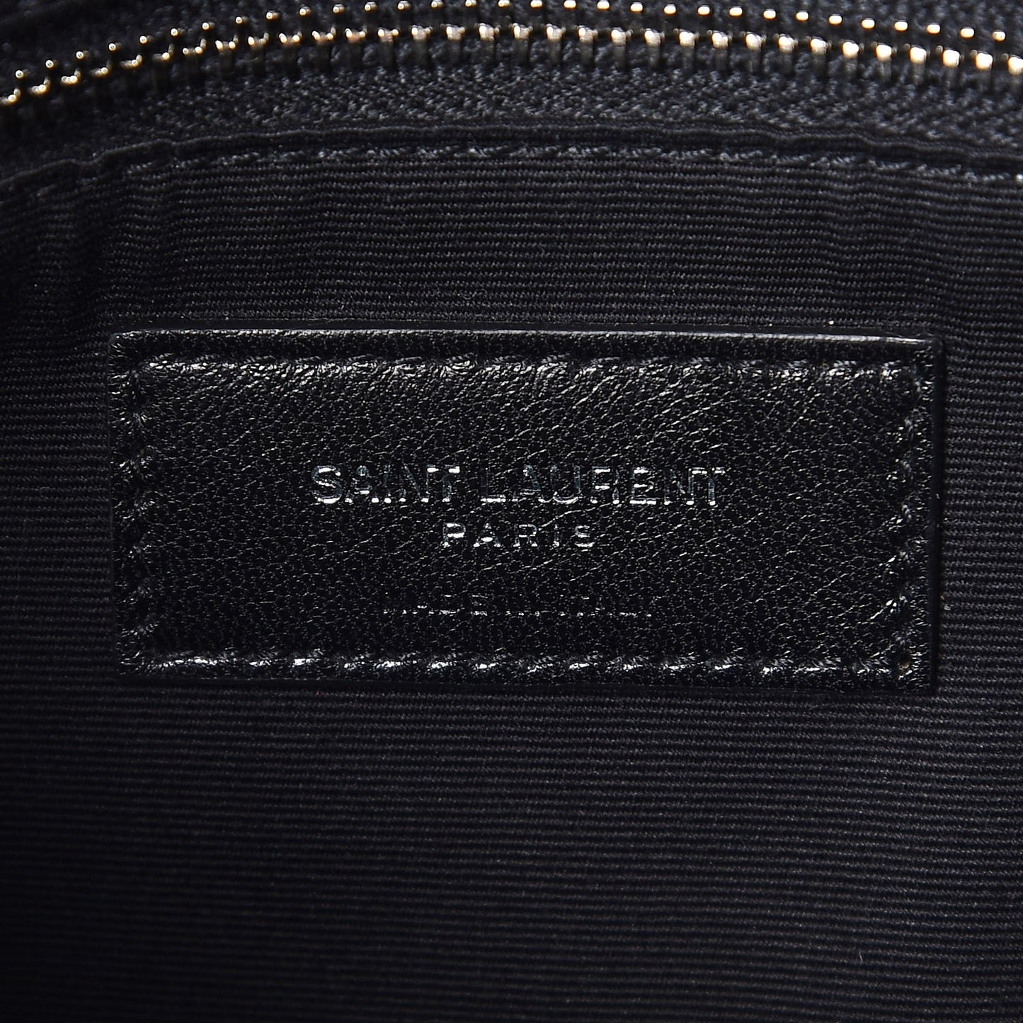 Calfskin Y Quilted Monogram Medium Loulou Chain Satchel Black