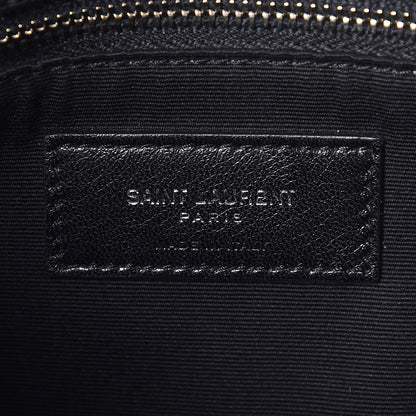 Saint Laurent Calfskin Y Quilted Monogram Medium Loulou Chain Satchel Black 6 of 7