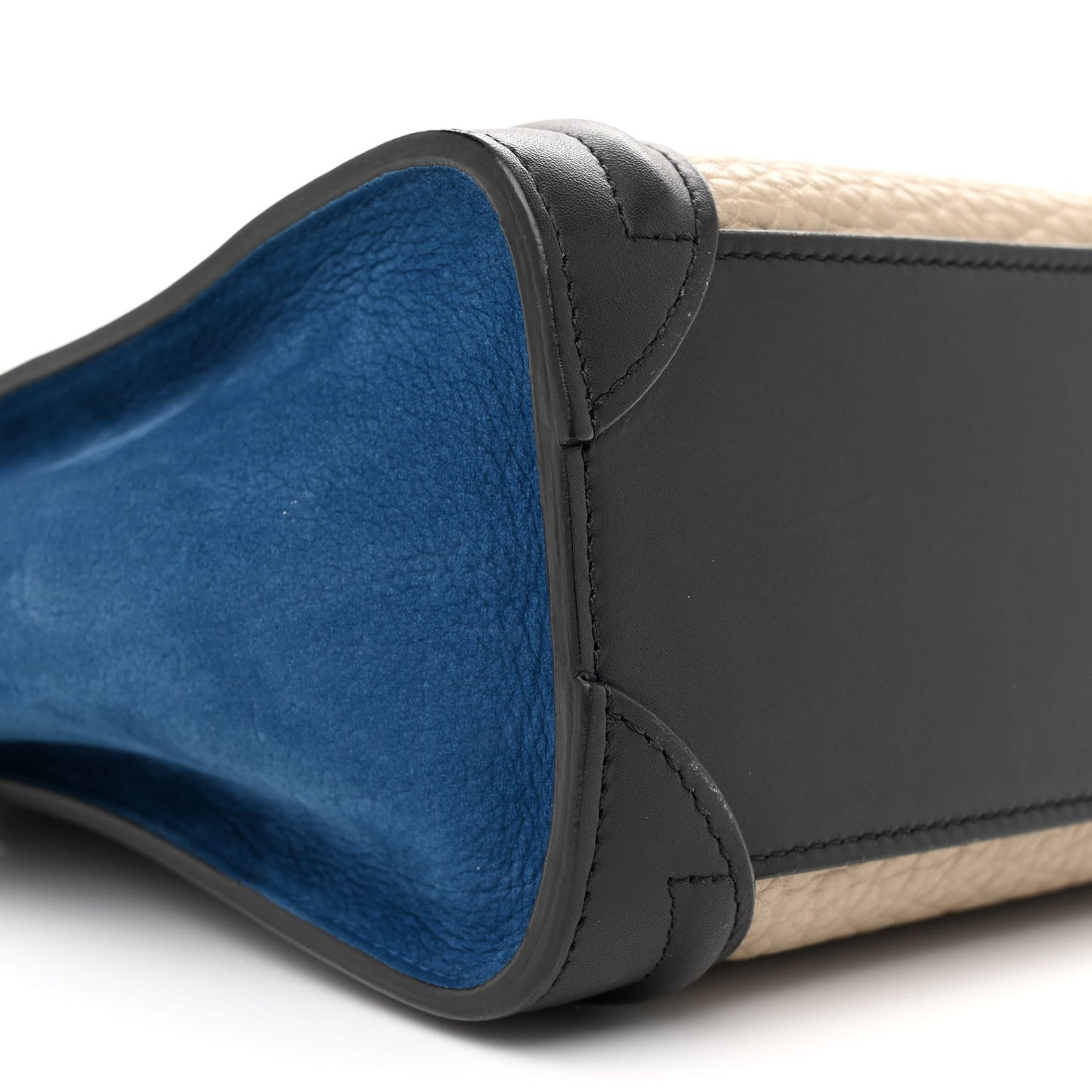 Bullhide Calfskin Nubuck Nano Tri-Color Luggage Light Taupe