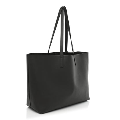 Saint Laurent Calfskin Large Shopping Tote Coal 4 of 10