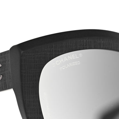 Chanel Acetate Polarized Butterfly Signature Sunglasses 5331 Black 5 of 9