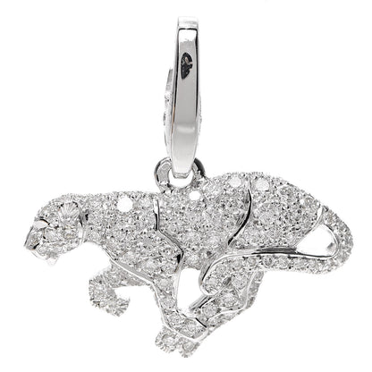 Cartier 18K White Gold Diamond Panthère Pendant 1 of 3
