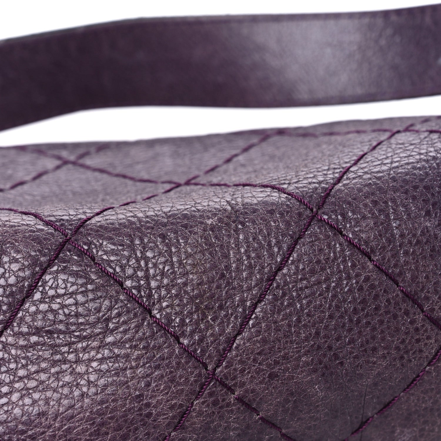 Chanel Glazed Calfskin Stitched On The Road Flap Purple 21 of 29