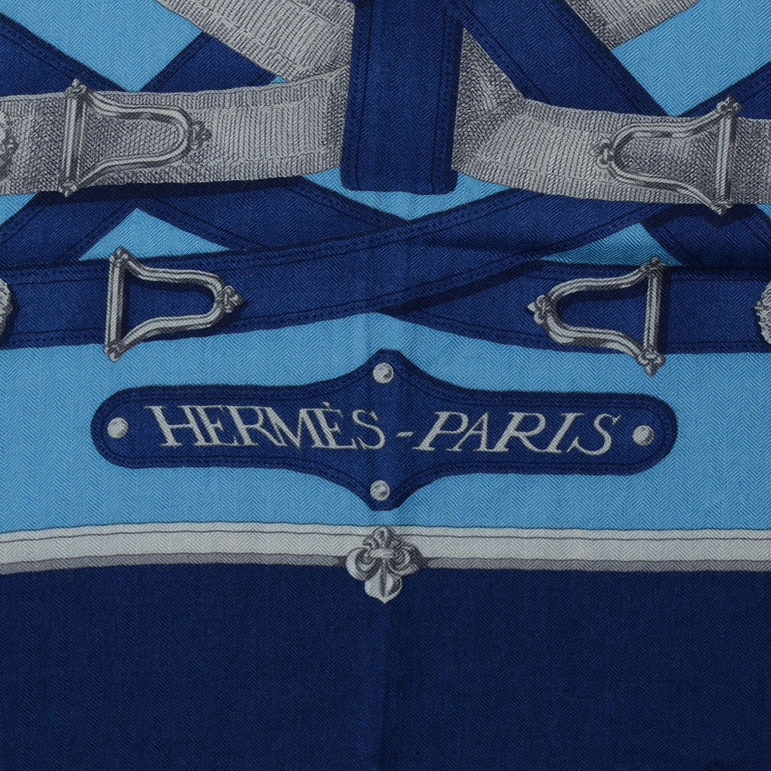 Hermes Cashmere Silk Cavalcadour Shawl 140 3 of 6