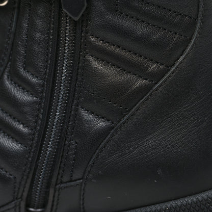Gucci Nappa Frances GG Matelasse Platform Combat Boots 36 Black 9 of 10