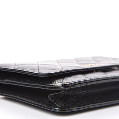 Chanel Caviar Quilted Wallet On Chain WOC Black 11 of 13
