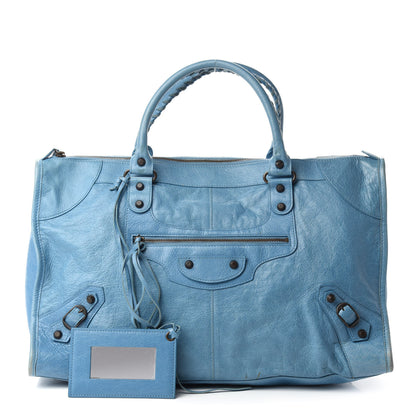 Balenciaga Agneau Classic Hardware Work Bleu Indigo 1 of 13