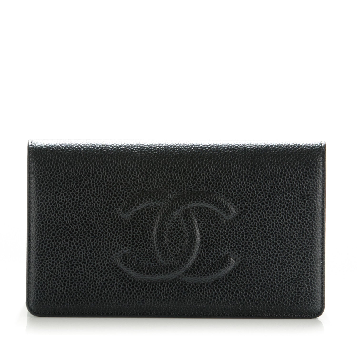 Chanel Caviar Timeless CC Yen Wallet Black 1 of 8