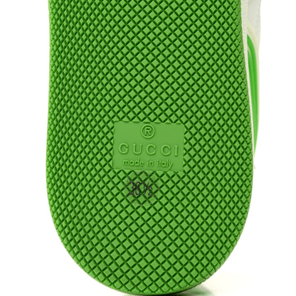 Gucci Demetra GG Supreme Monogram Womens Basket Low Top Sneakers 36.5 Great White Green 8 of 8