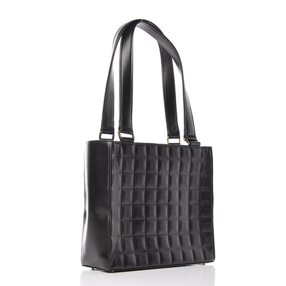Chanel Lambskin Quilted Chocolate Bar Tote Black 3 of 17