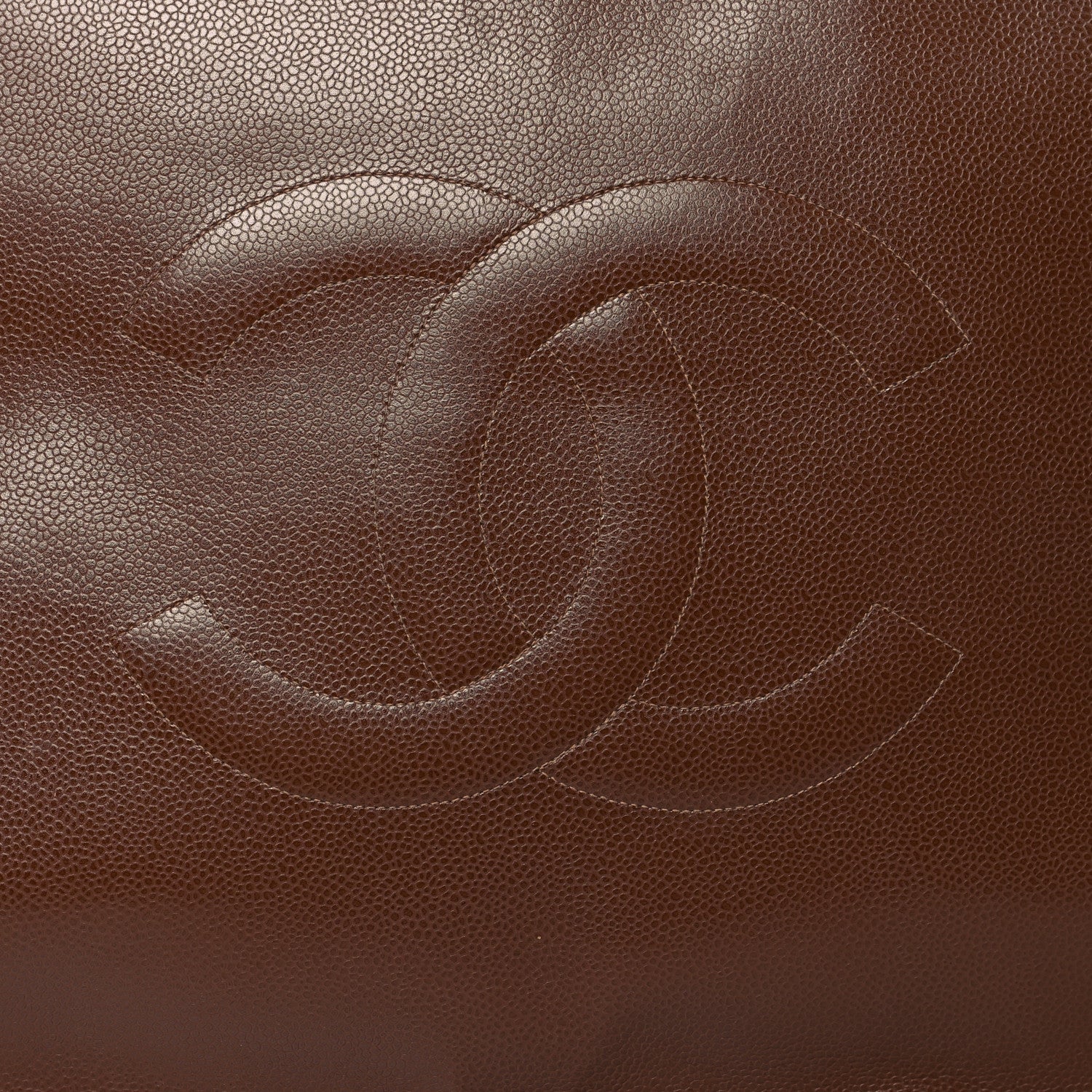 Chanel Caviar CC Tote Brown 9 of 17