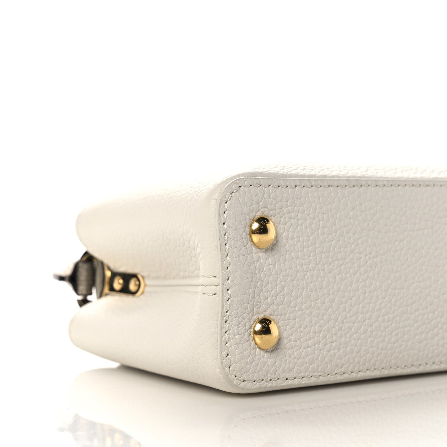 Louis Vuitton Taurillon Ayers Capucines Mini White Snow White 8 of 10
