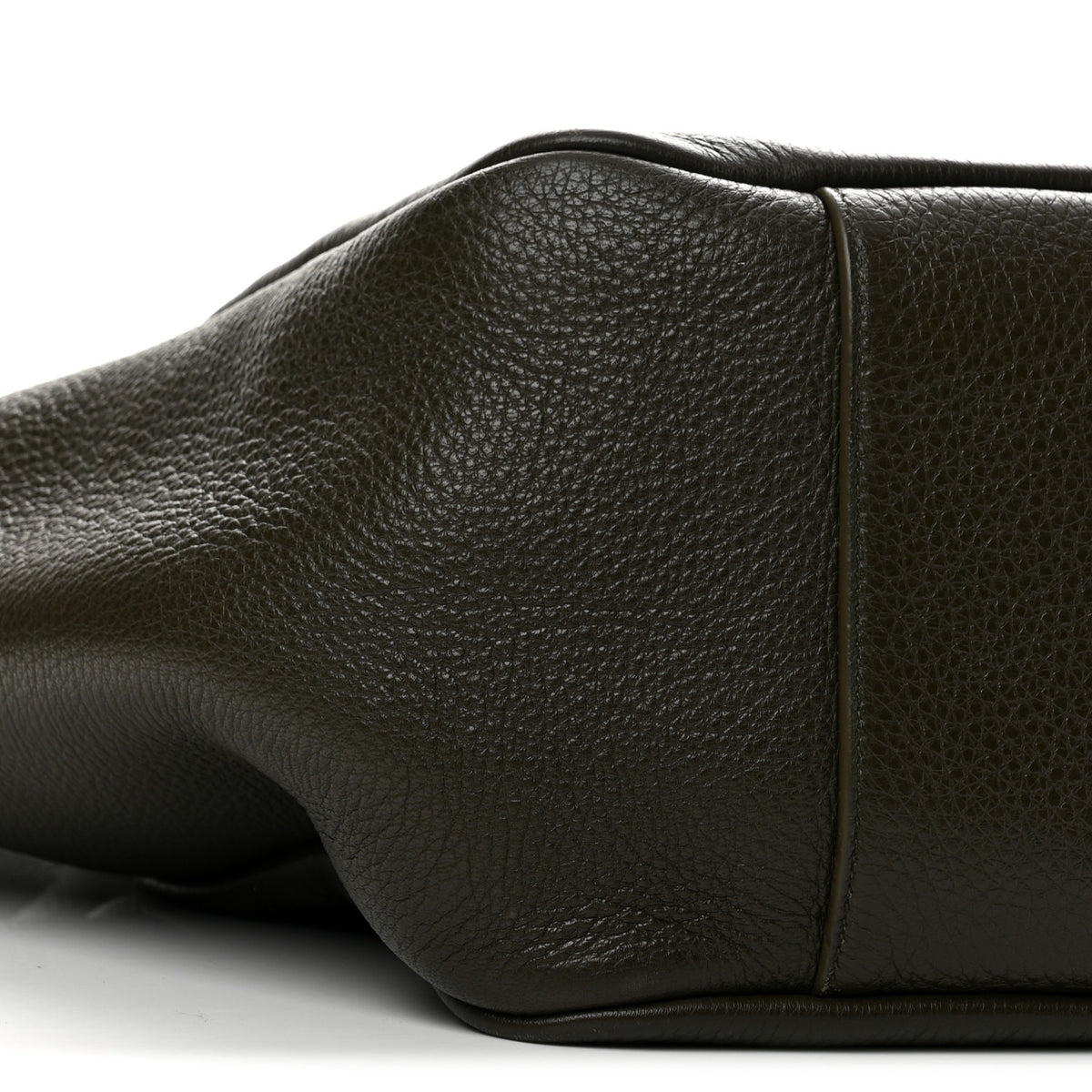 Grained Deerskin Bea Tote Light Musk
