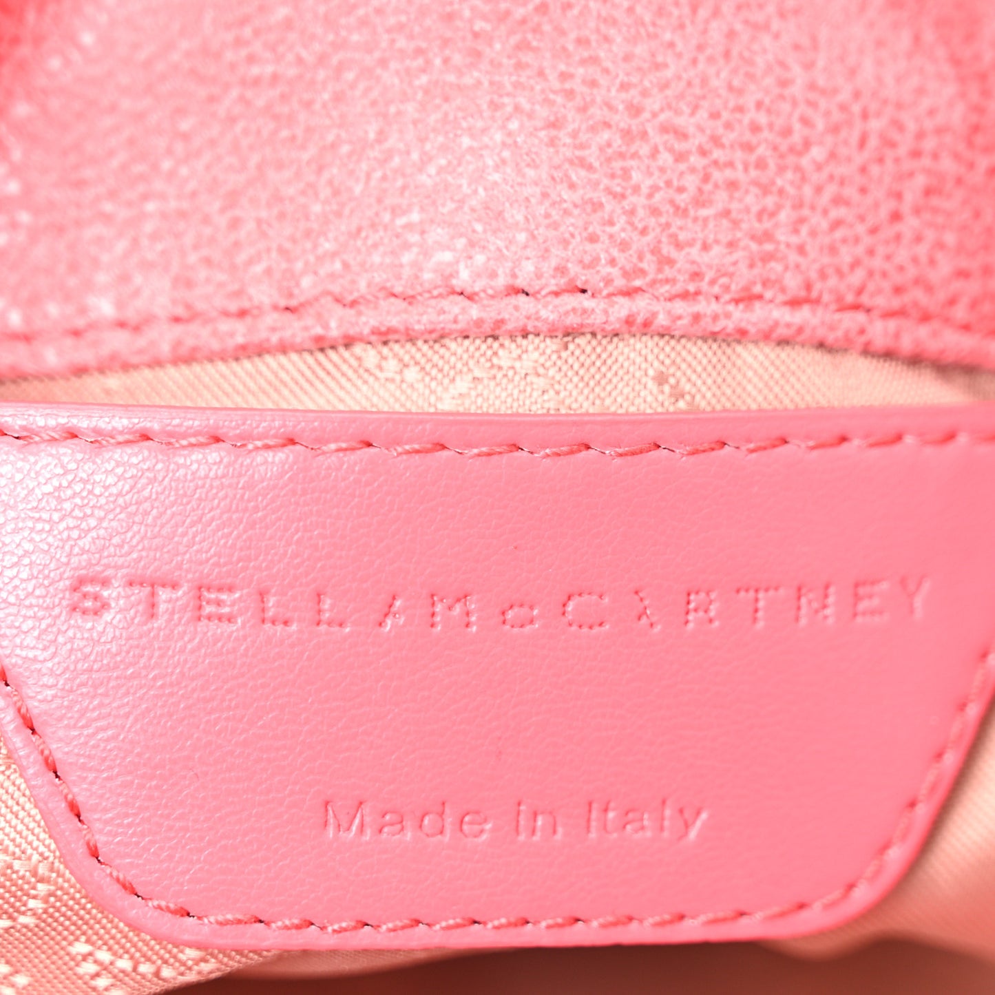 Shaggy Deer Mini Falabella Fold Over Tote Pink
