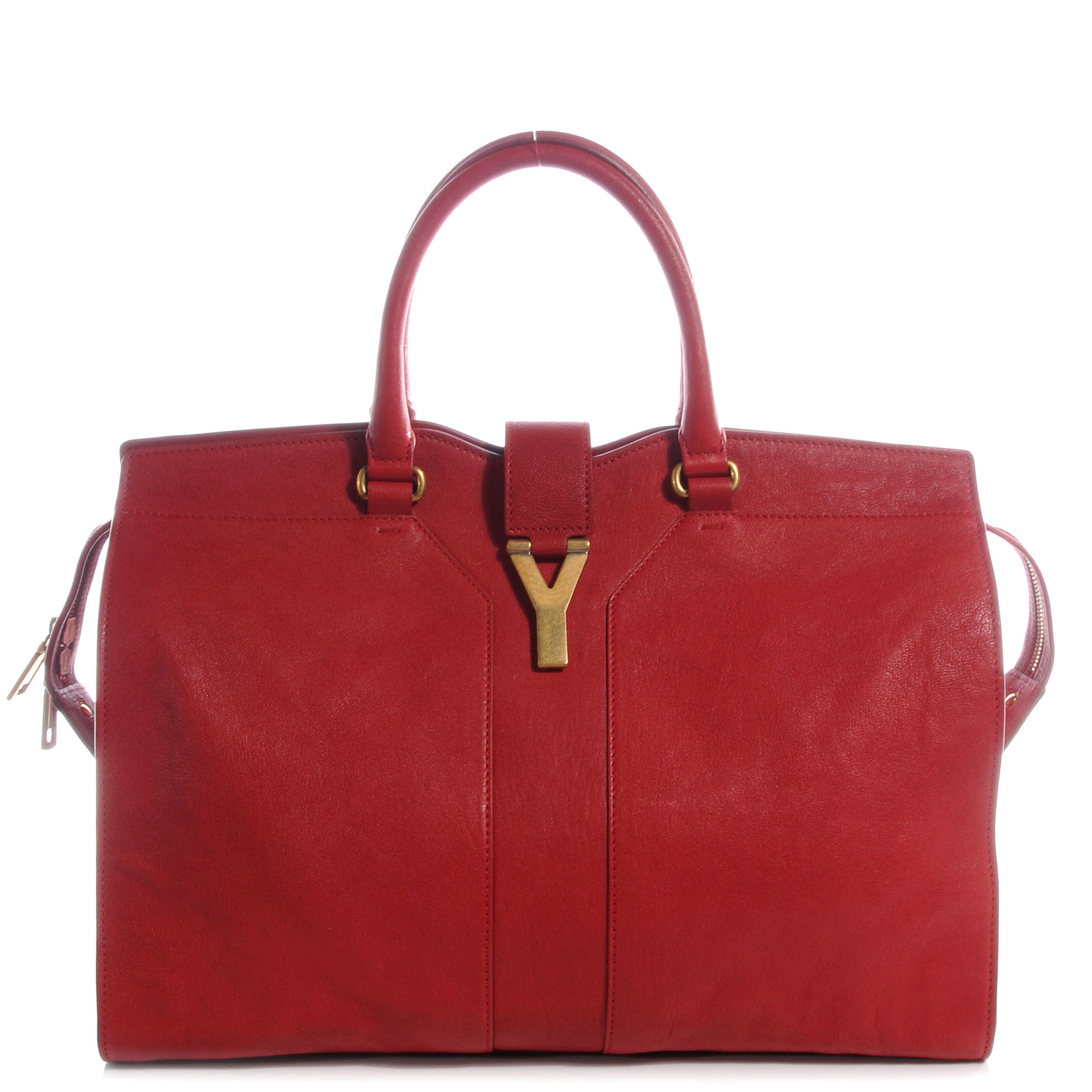 Saint Laurent Sheepskin Large Cabas ChYc Red 1 of 7