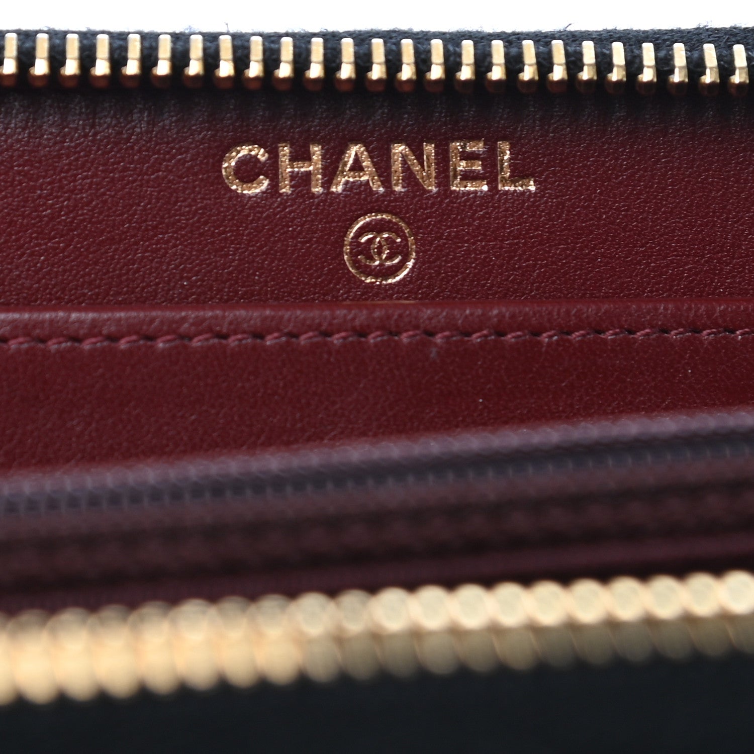 Chanel Caviar Quilted Large Gusset Zip Around Wallet Black 6 of 9
