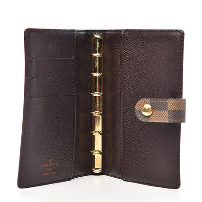 Louis Vuitton Damier Ebene Small Ring Agenda Cover 5 of 9