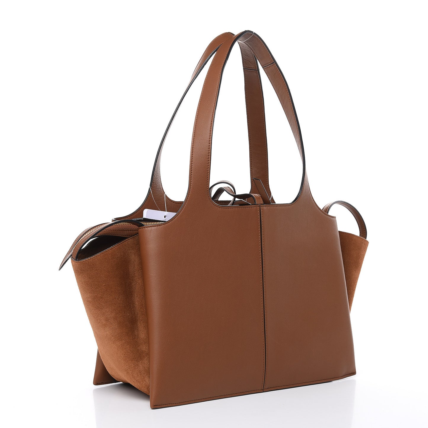 Calfskin Small Tri-Fold Bag Camel