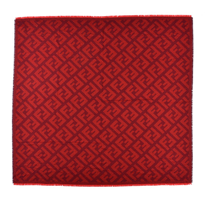 Fendi Wool Cashmere FF Shawl Red 1 of 3
