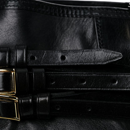Burberry Lambskin Bridle Calfskin Medium Landscape Lynher Tote Black 16 of 18