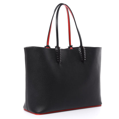 Christian Louboutin Calfskin Spikes East West Cabata Tote Black 3 of 10