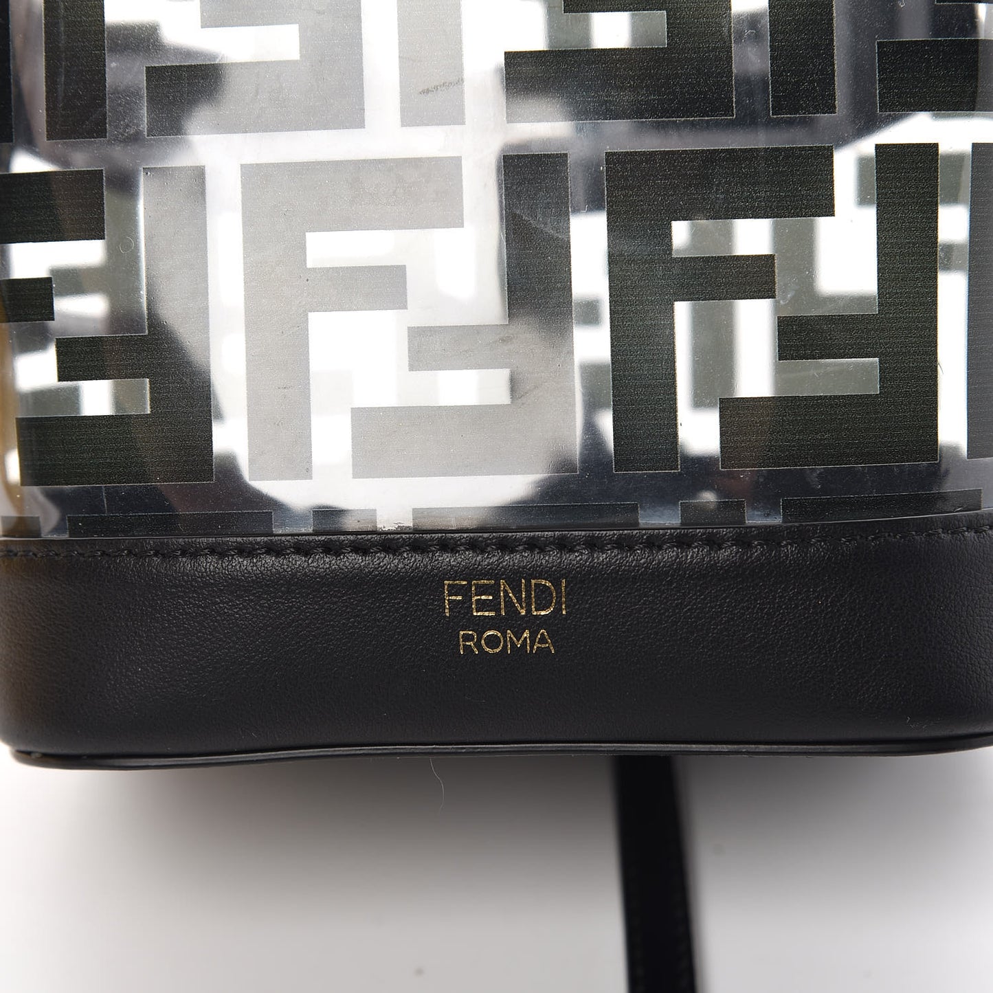 TPU FF Vitello Grace F is Fendi Mini Mon Tresor Bucket Bag Black