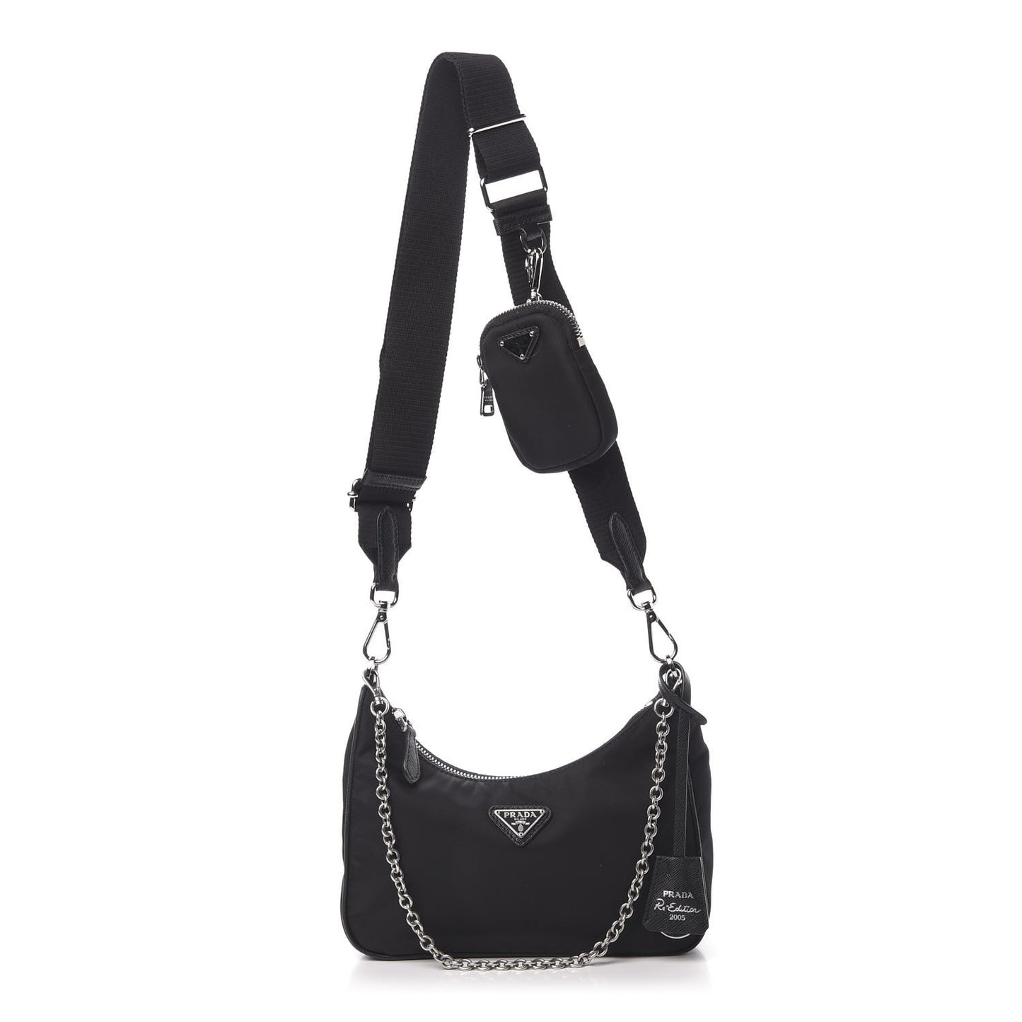 Nylon Re-Edition 2005 Shoulder Bag Black