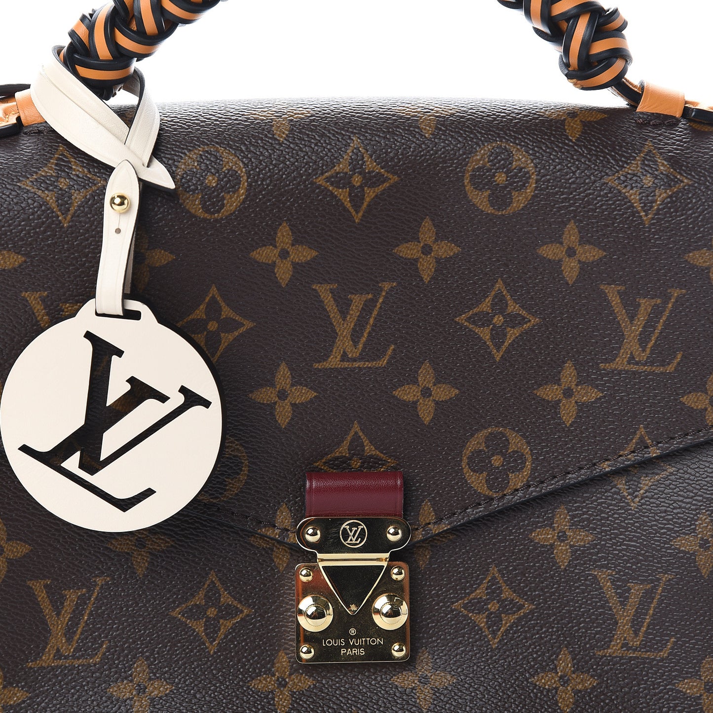 Monogram Braided Pochette Metis Safran