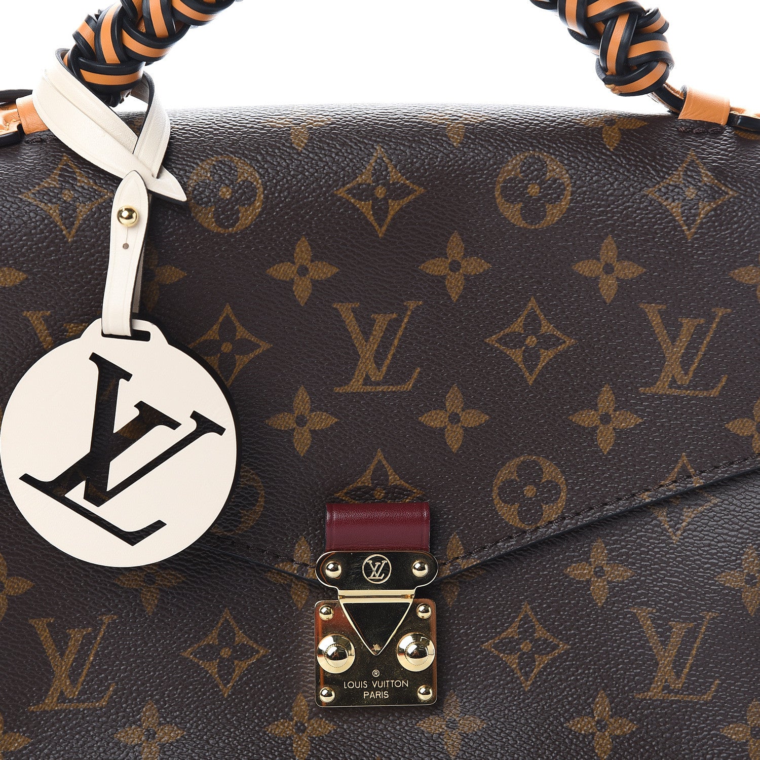 Louis Vuitton Monogram Braided Pochette Metis Safran 8 of 10