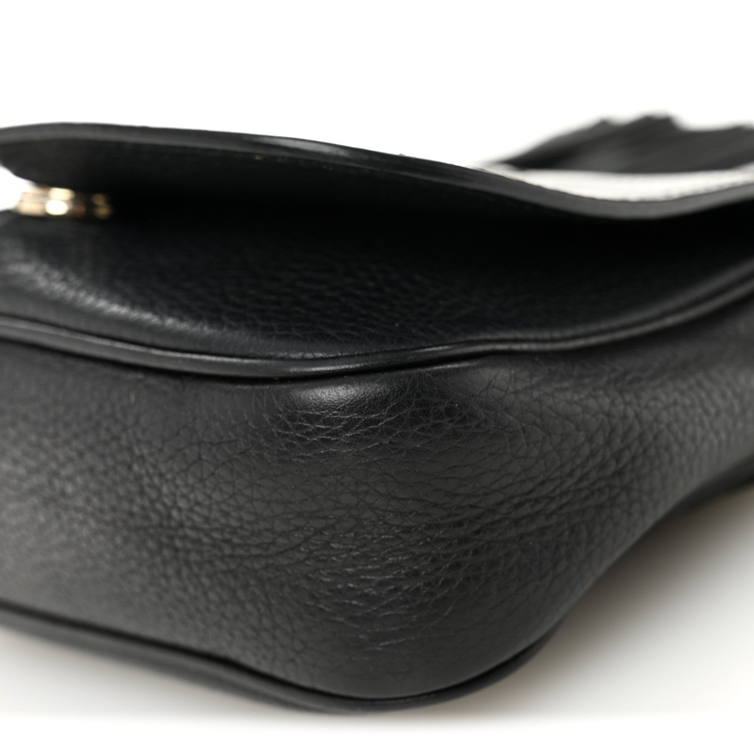 Gucci Pebbled Calfskin Small Soho Flap Crossbody Black 10 of 12