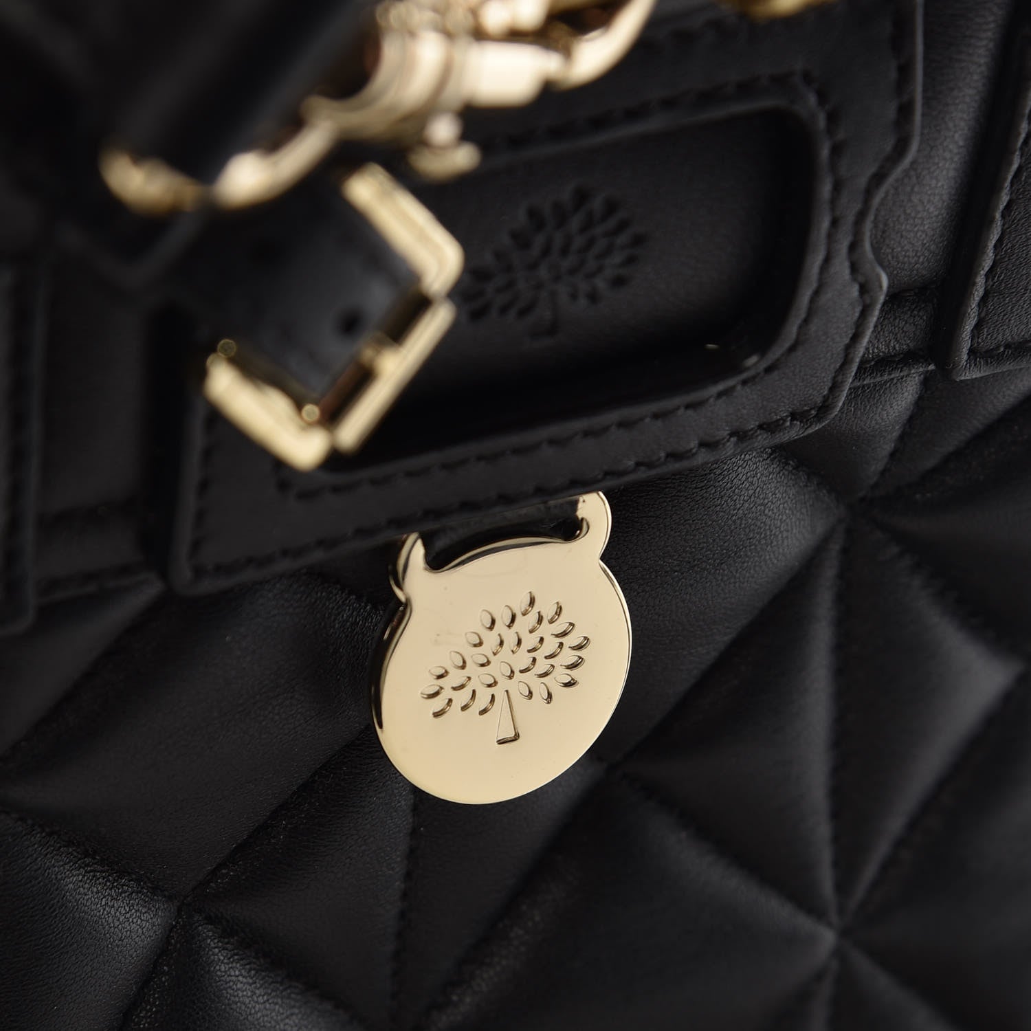 Mulberry Nappa Quilted Mini Cara Delevingne Convertible Bag Black 7 of 14