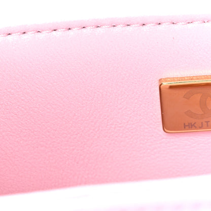 Chanel Lambskin Quilted Mini Flap Top Handle Bag Light Pink 7 of 11