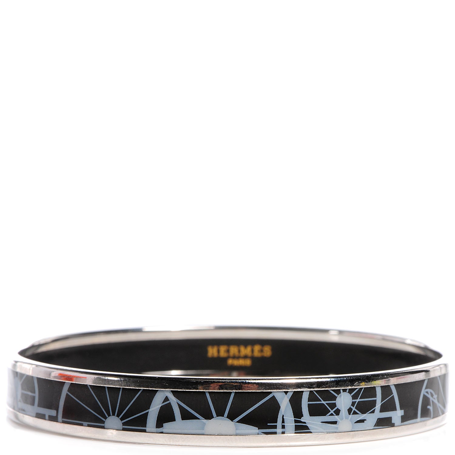 Hermes Enamel Narrow Printed Bracelet 70 3 of 6