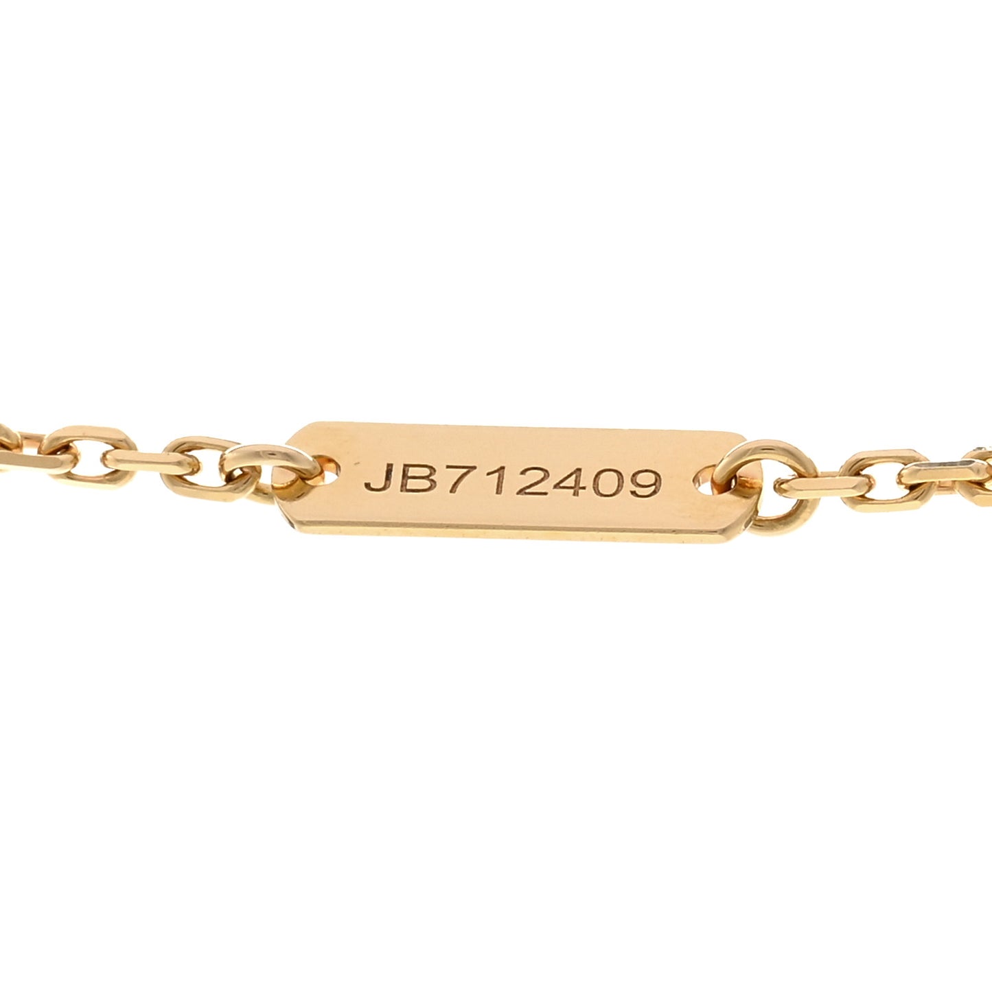 VAN CLEEF & ARPELS 18K Yellow Gold Vintage Alhambra Pendant Necklace