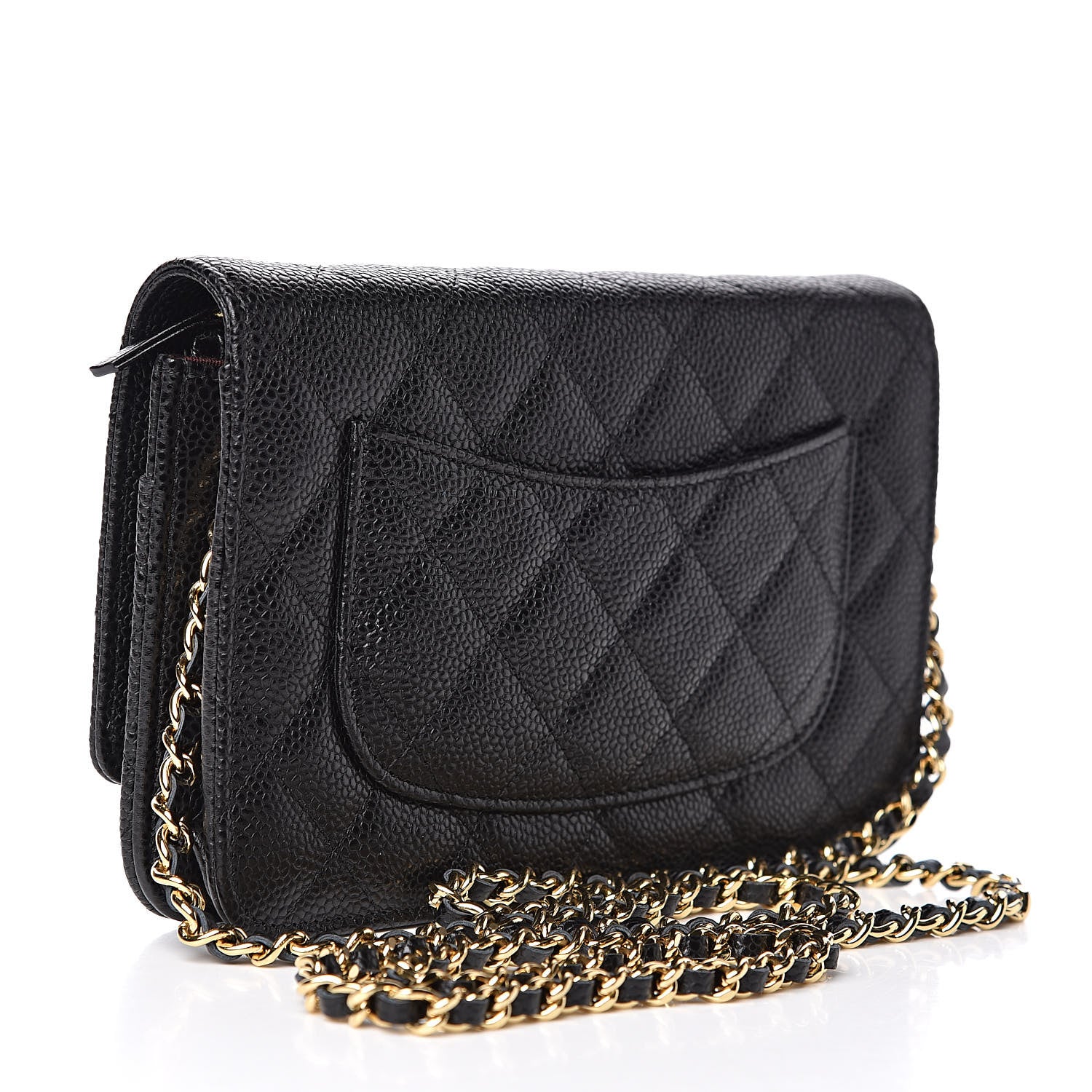 Chanel Caviar Quilted Wallet On Chain WOC Black 3 of 11