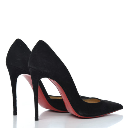 Christian Louboutin Veau Velours Iriza 100 Pumps 38 Black 4 of 22