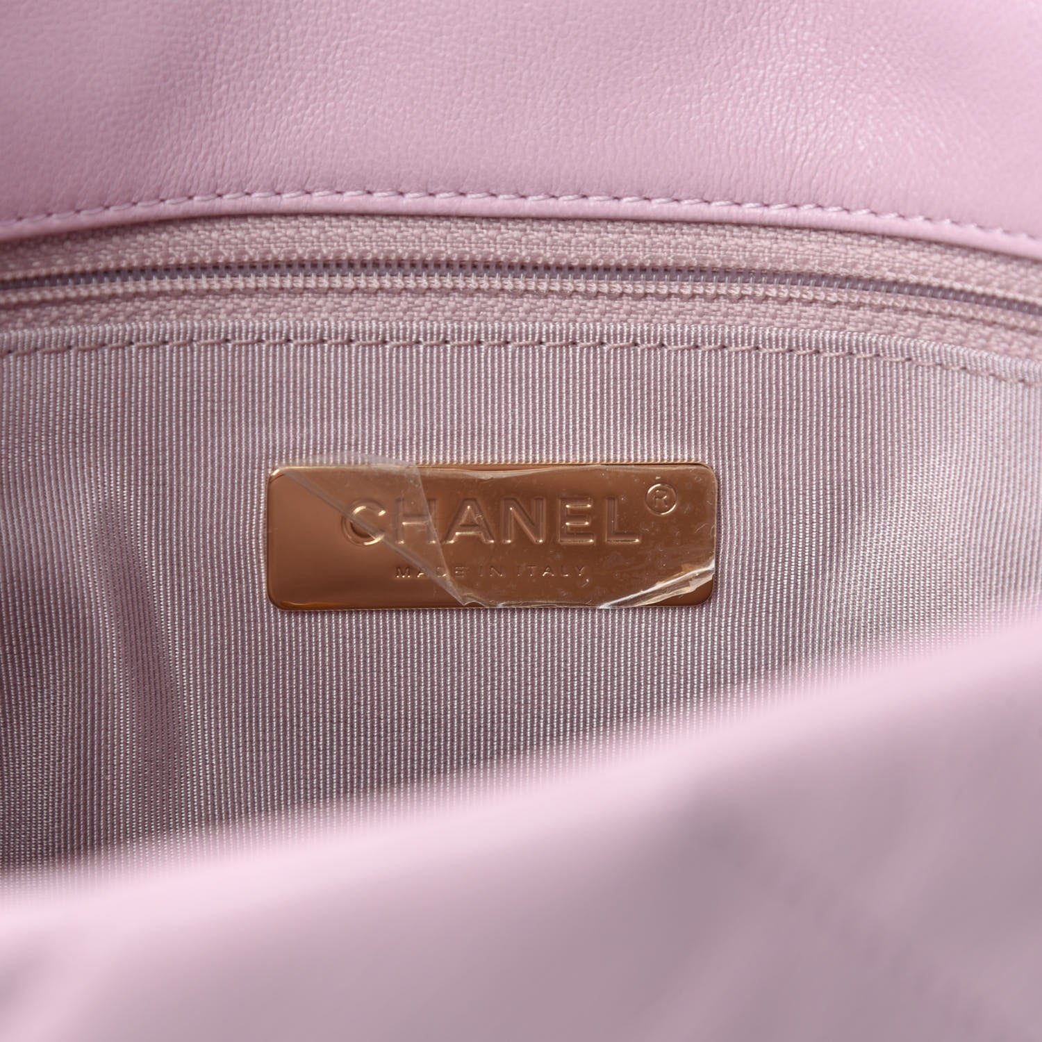 Chanel Lambskin Quilted Medium 19 Flap Light Pink 8 of 11