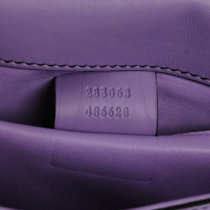 Gucci Smooth Calfskin Small Emily Chain Shoulder Bag Lavender 8 of 8