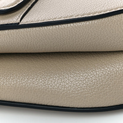 Christian Dior Calfskin Saddle Bag Taupe 6 of 11