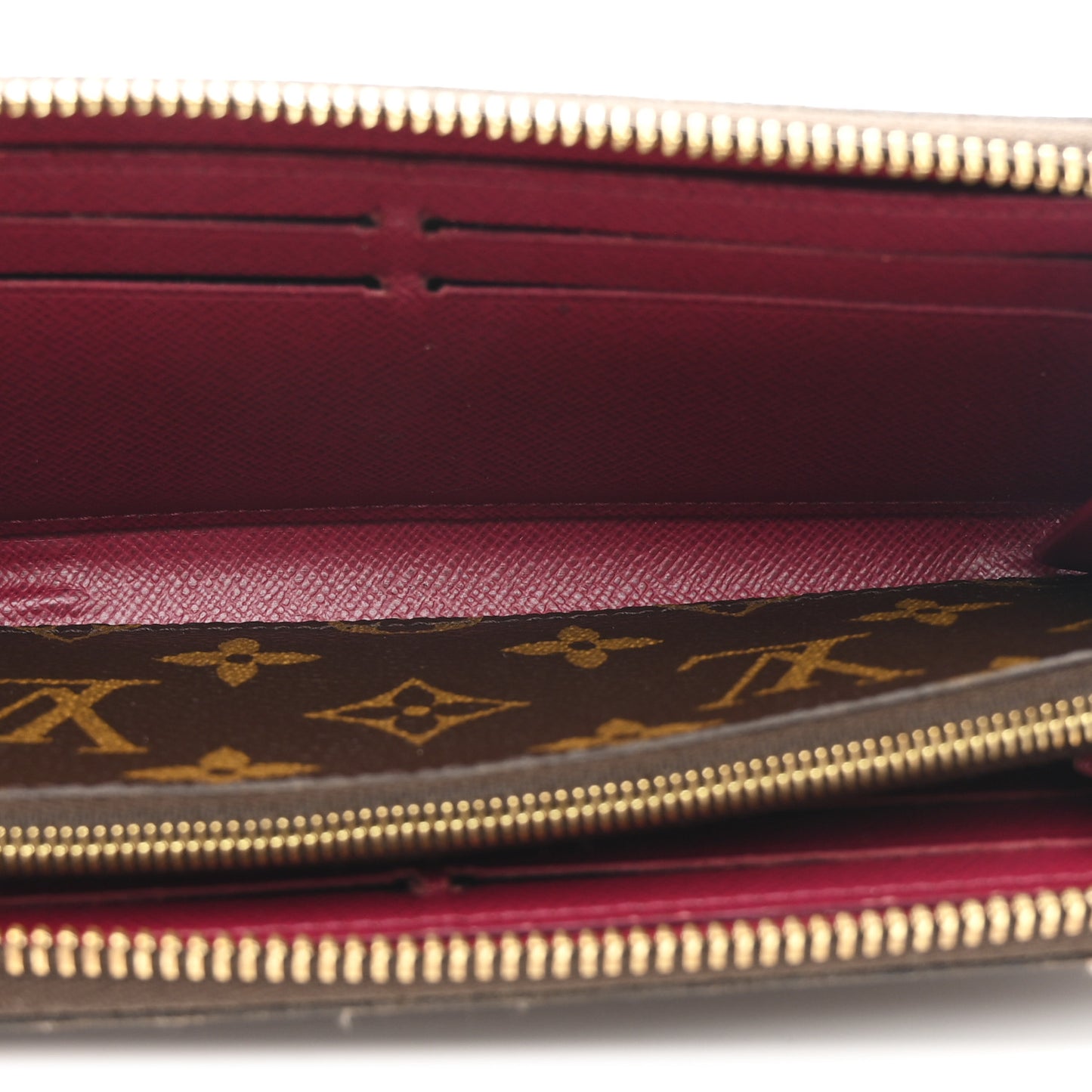 Monogram Clemence Wallet Fuchsia