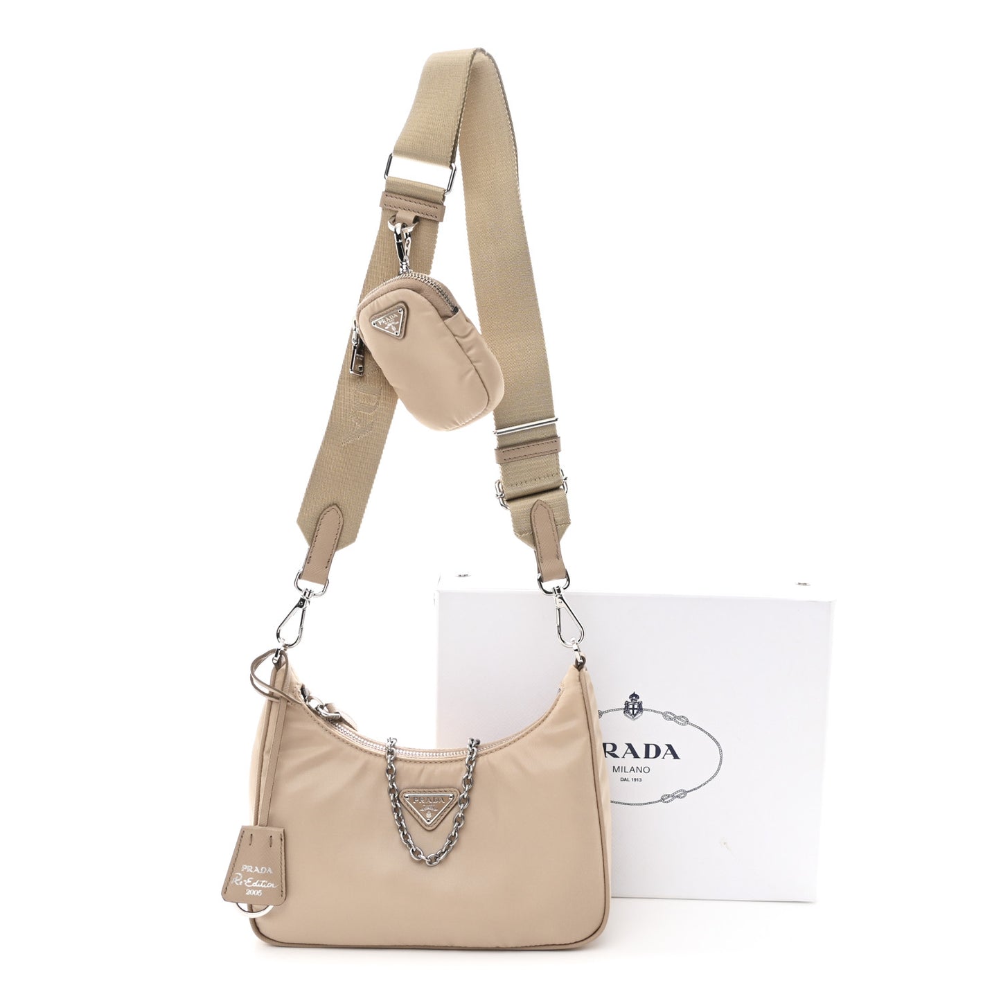 Nylon Re-Edition 2005 Shoulder Bag Cammeo