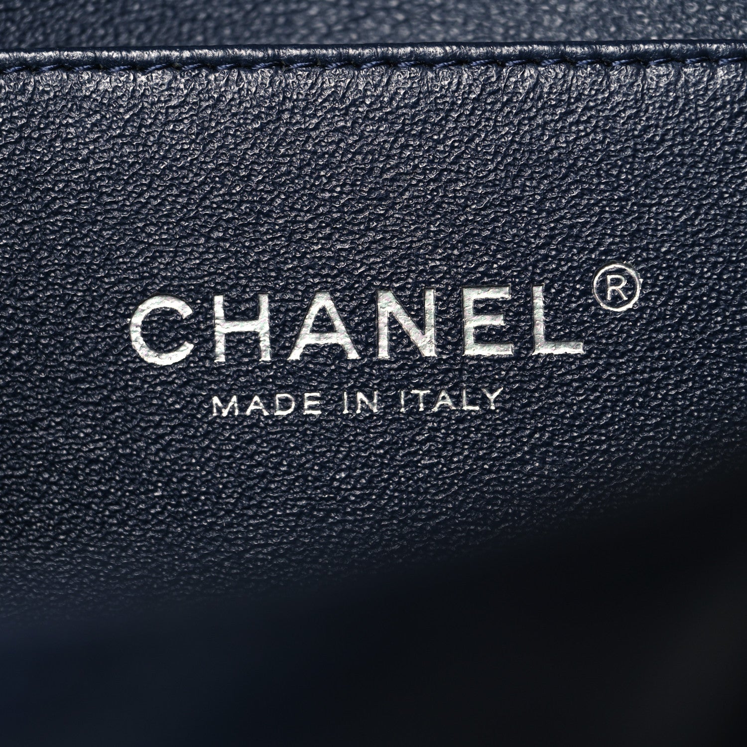 Chanel Lambskin Quilted Clutch with Chain Flap Navy 6 of 10