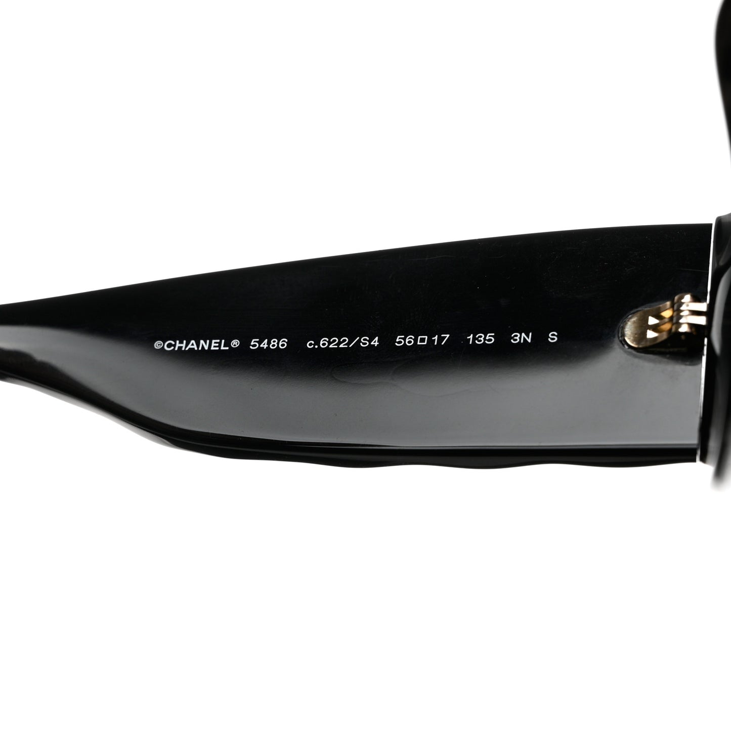 Acetate Quilted CC Sunglasses 5486 Black