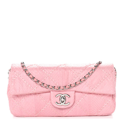 Chanel Snakeskin Ultimate Stitch Flap Pink 1 of 13