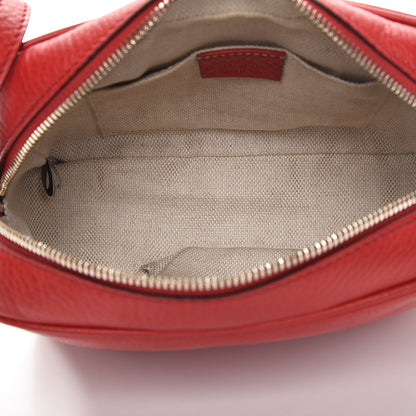 Gucci Pebbled Calfskin Small Soho Disco Bag Tabasco Red 5 of 8
