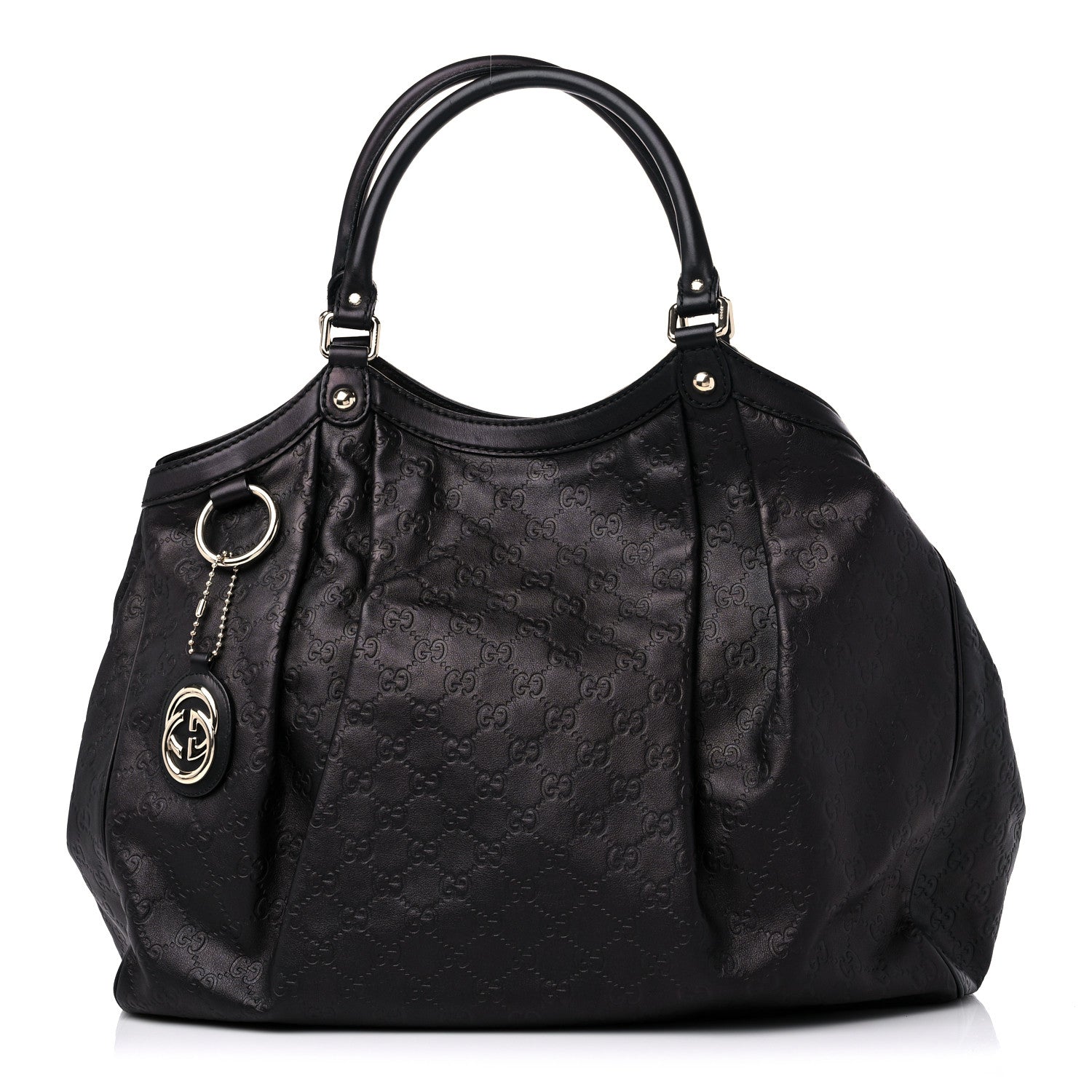 Gucci Guccissima Large Sukey Tote Black 1 of 19